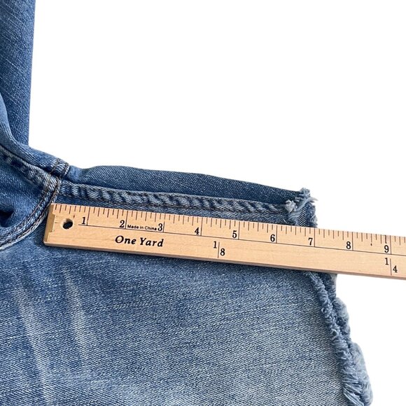 Vtg 90s Levi’s 515 Cutoff Jean Shorts Women's 16M Denim Raw Hem Frayed Red Tab - Picture 11 of 12